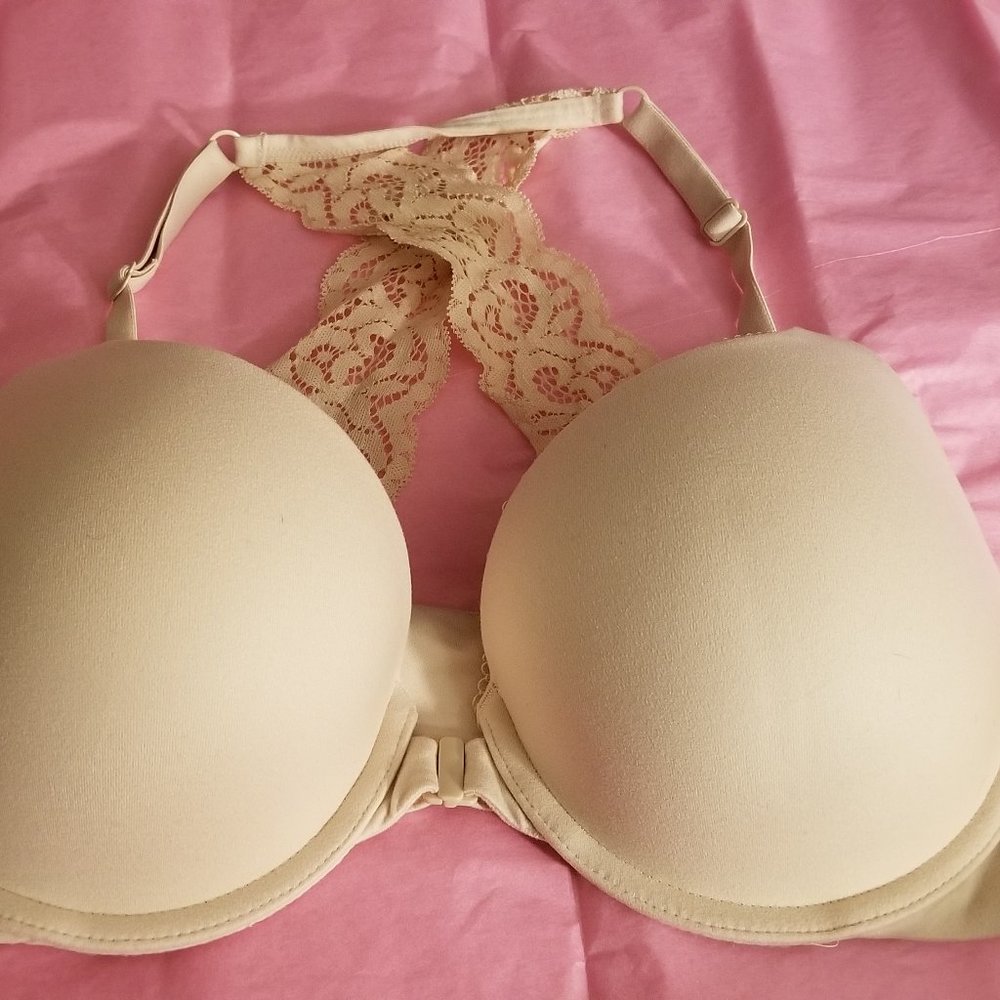Victoria's Secret Racerback Bra Beige Nude 34D